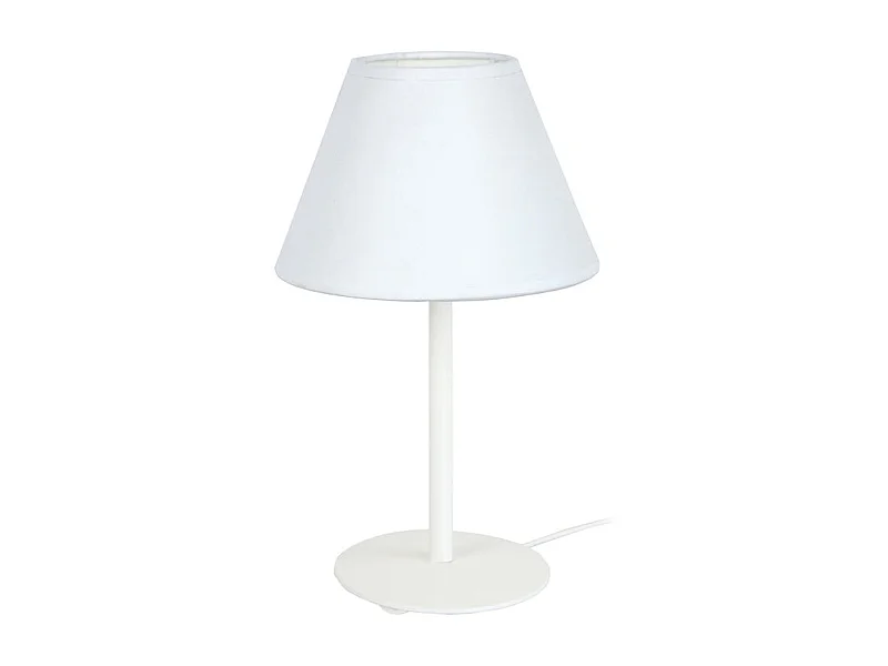 Cabndeeiro de escritório TOSEL PILORI CELICA metal articulado branco D27 x  H50  cm