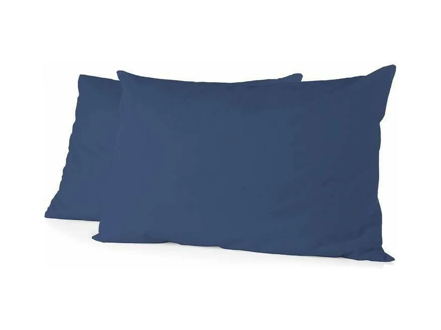2 taies d'oreiller rectangulaires 50 x 70 cm -Bleu