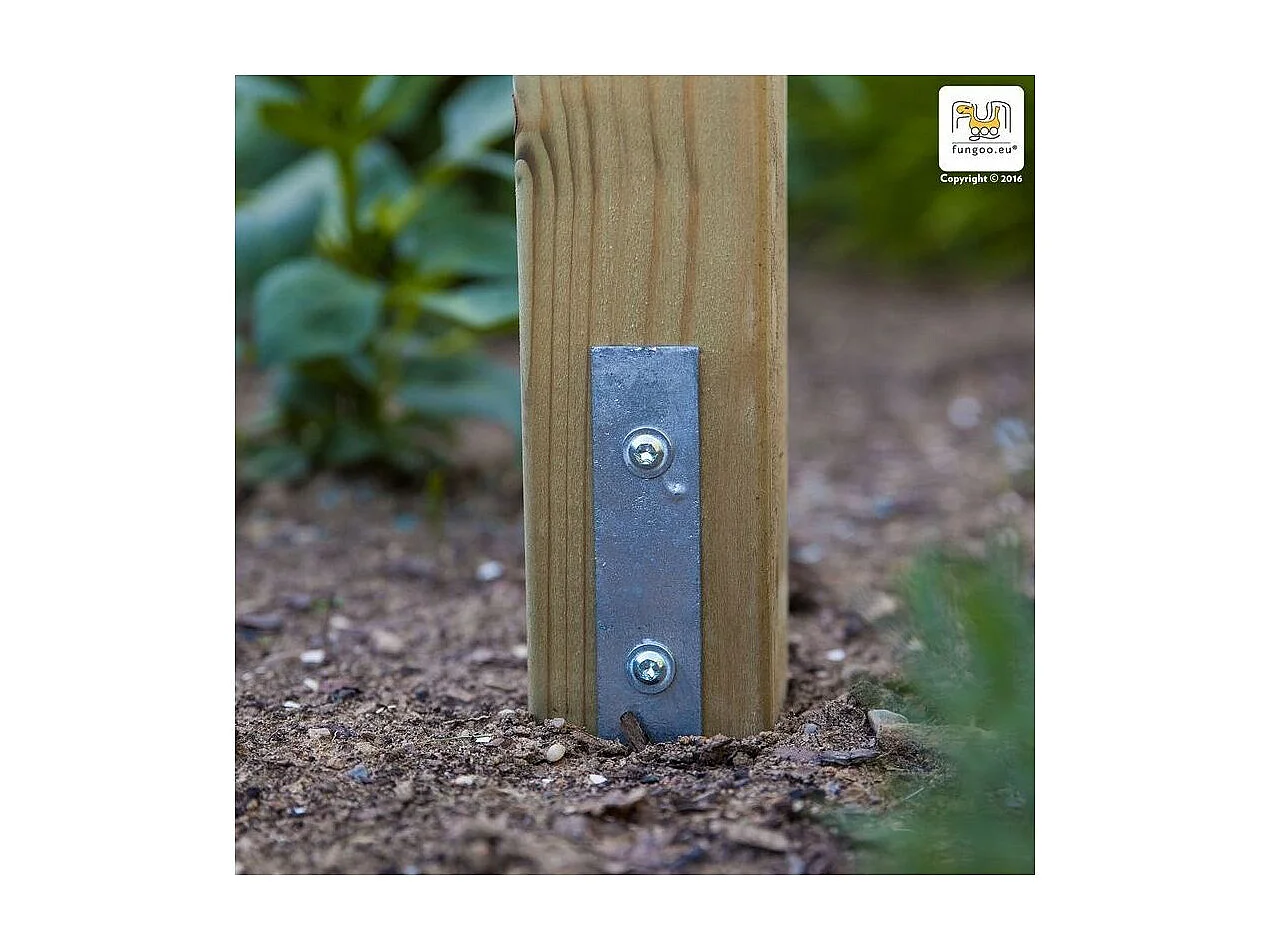 Aire de jeux Carol 2 - Toboggan Bleu - Fungoo