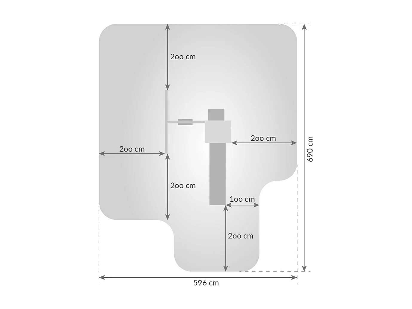 Aire de jeux Funny 3 avec balançoire simple - Fungoo
