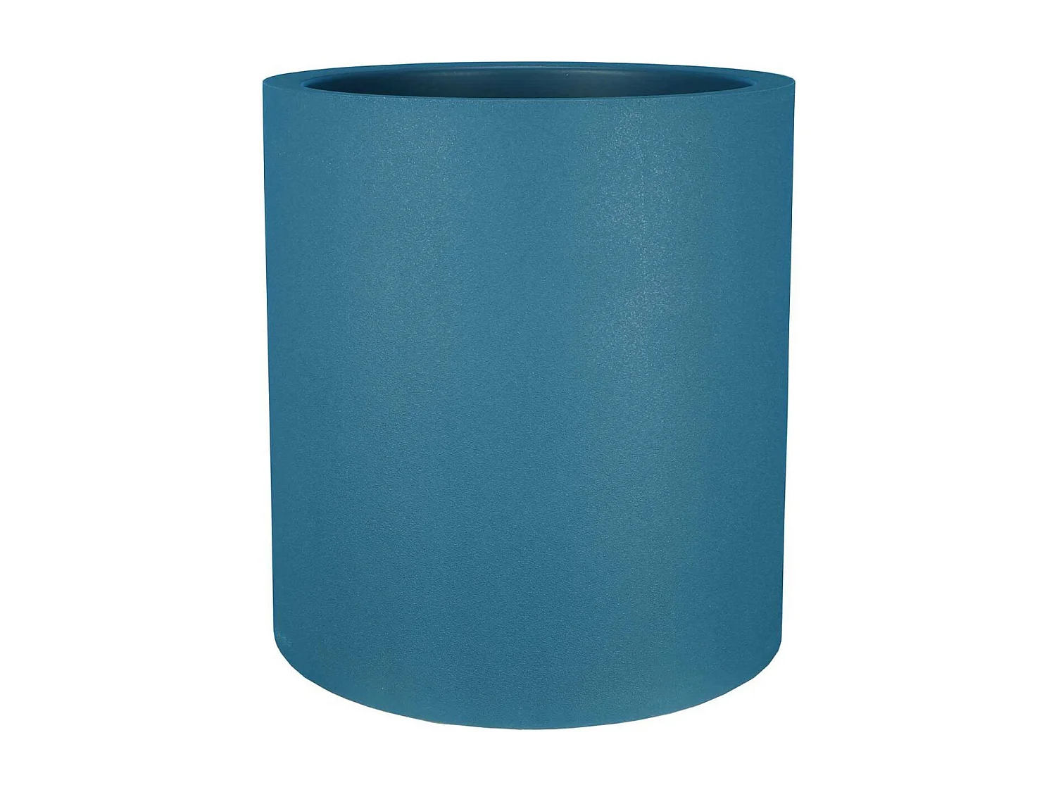 Pot en plastique rond aspect granit 30 cm Bleu