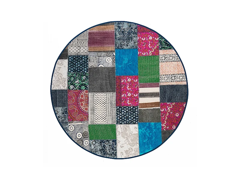 Tappeto YANTRA COLOURS PATCH ROUND