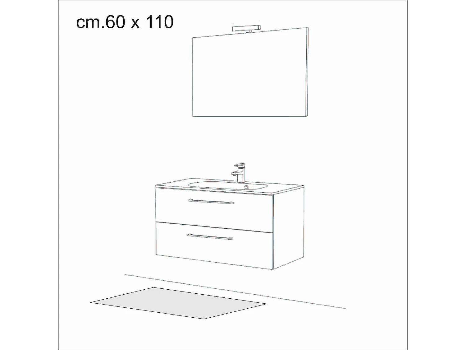 Tapis de bain / tapis de chevet SAM GREY BLACK SERIES 13