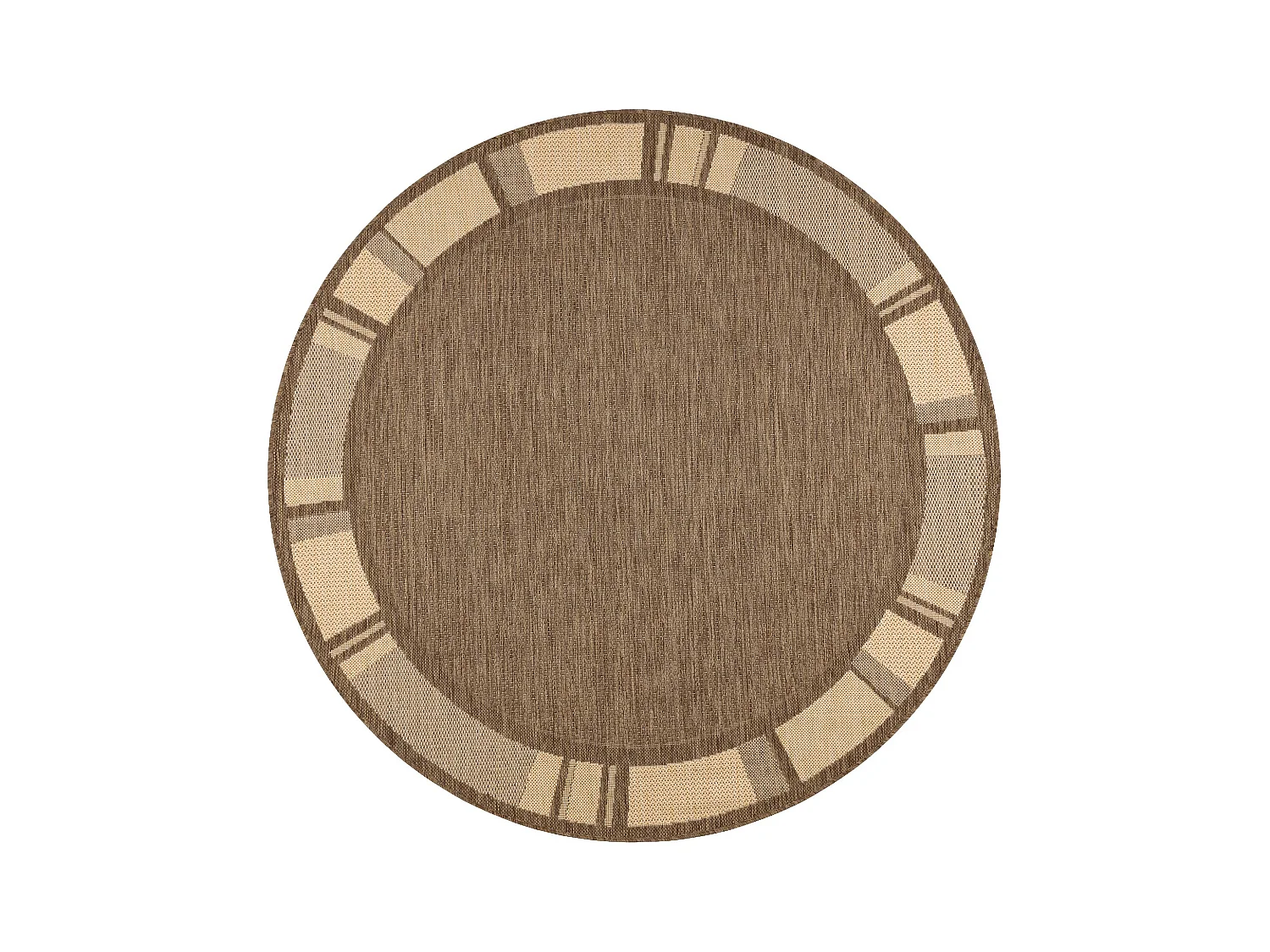 TAPIS EN CORDE SIZAL FLOORLUX CERCLE 20195 café / mais cercle 200 cm