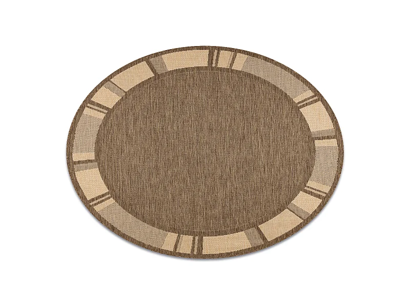 TEPPICH SIZAL KREIS FLOORLUX 20195 coffe / mais cercle 160 cm