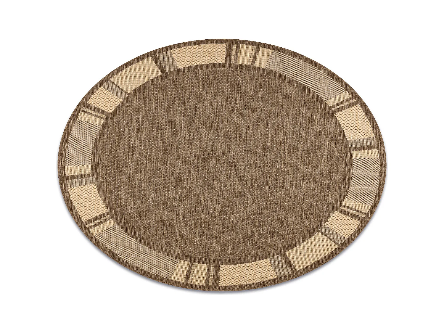 TEPPICH SIZAL KREIS FLOORLUX 20195 coffe / mais cercle 160 cm