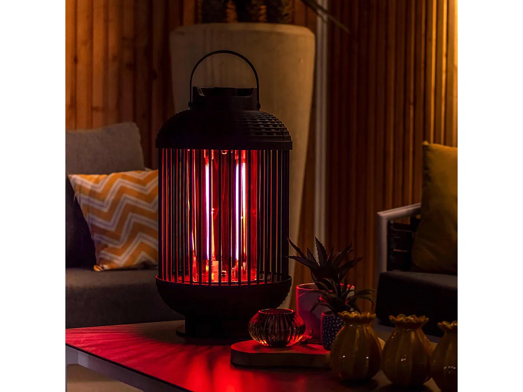 Tafelverwarmer Indox 1200 W halogeen zwart