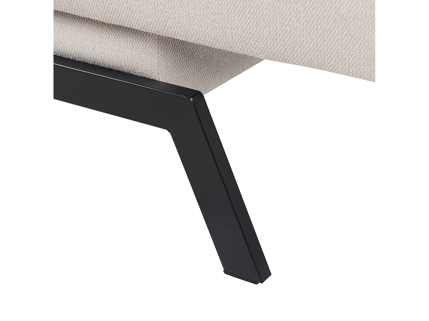 Schlafsofa LEEDS Stoff Weiss 3-Sitzer