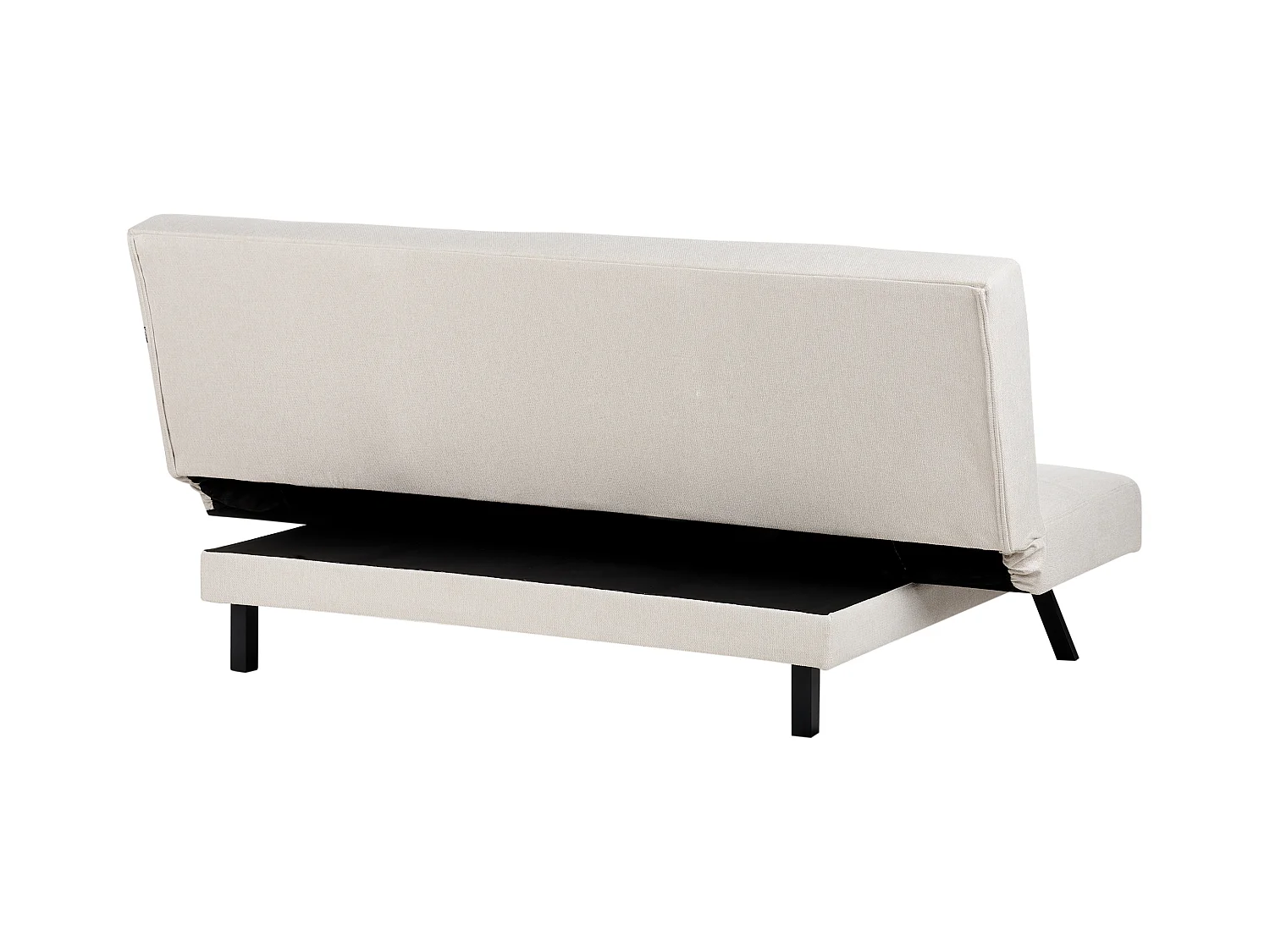 Canapé-lit 3 places LEEDS Tissu Blanc