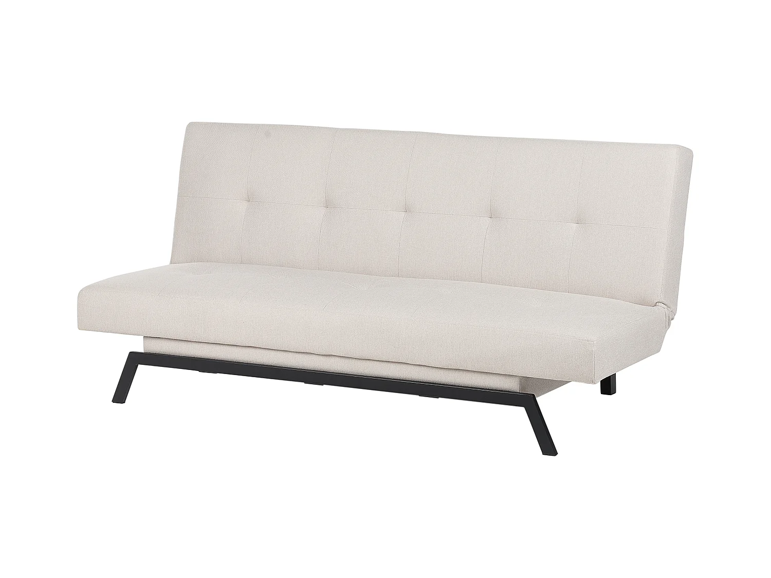 Canapé-lit 3 places LEEDS Tissu Blanc