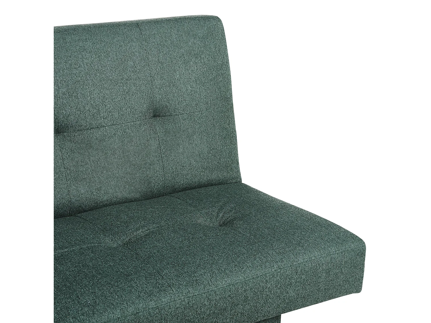 Divano letto LEEDS Tessuto Verde 3 posti