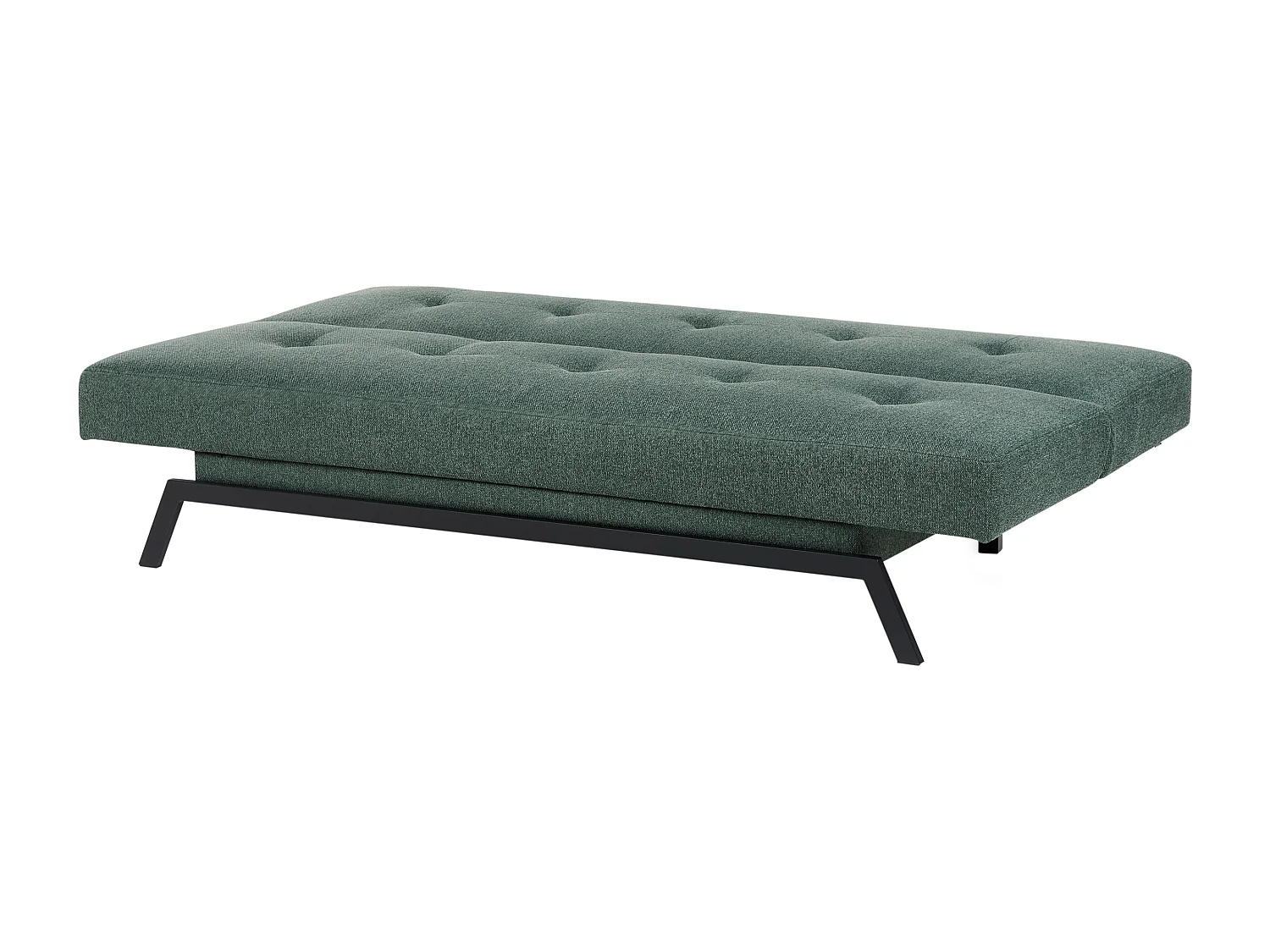 Schlafsofa LEEDS Stoff Grün 3-Sitzer