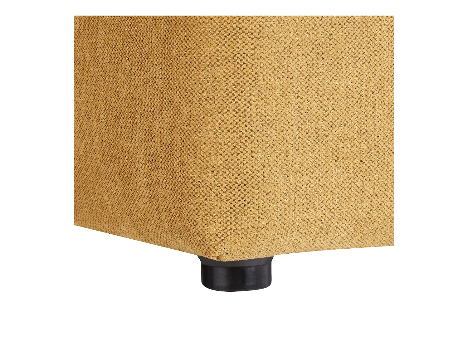Pouf KANSAS Tissu Jaune