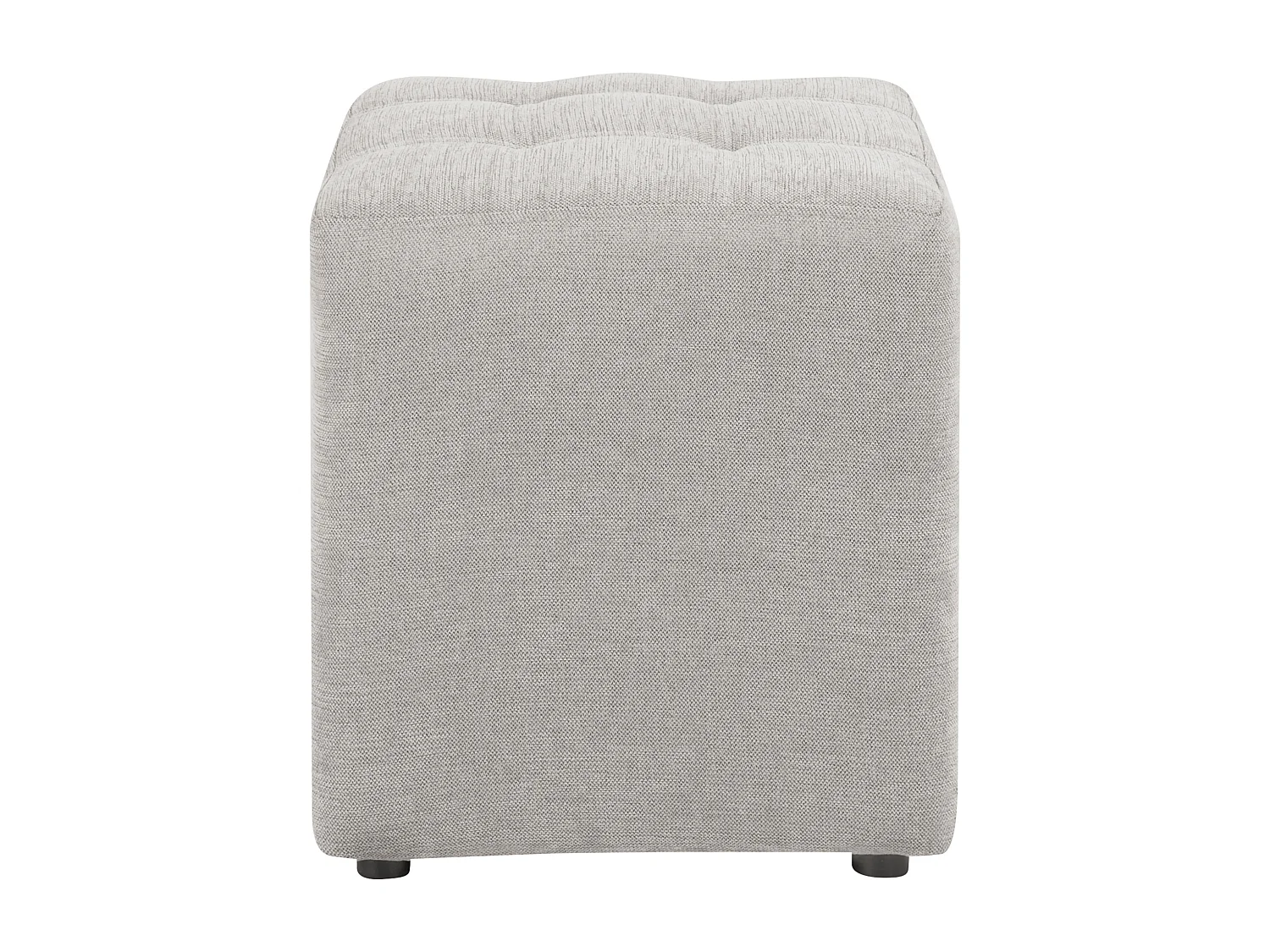 Pouf KANSAS Hellgrau 38 cm 38 cm 39 cm