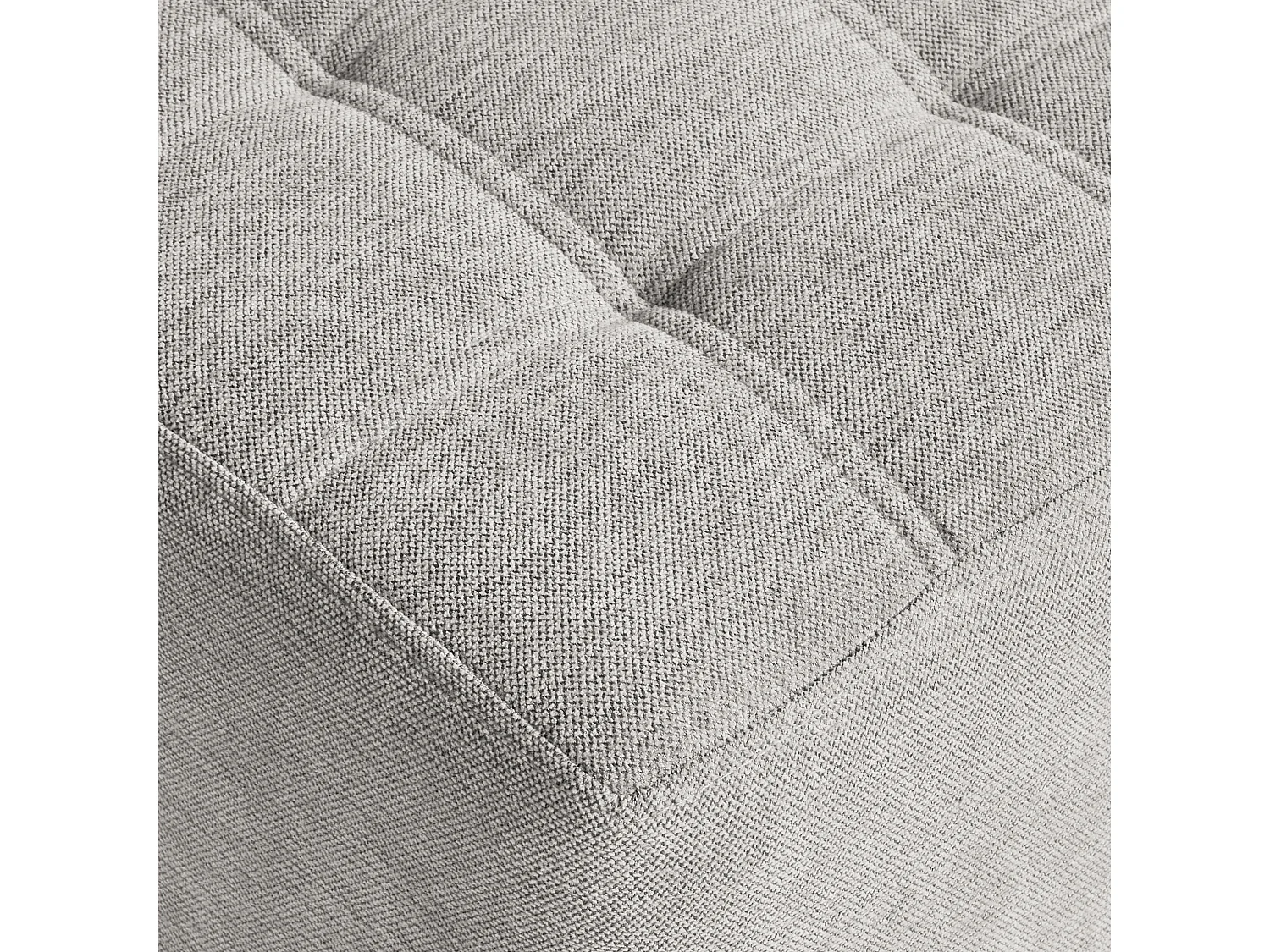 Pouf KANSAS Hellgrau 38 cm 38 cm 39 cm