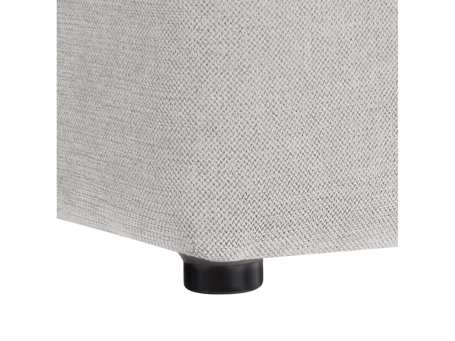 Pouf KANSAS Hellgrau 38 cm 38 cm 39 cm