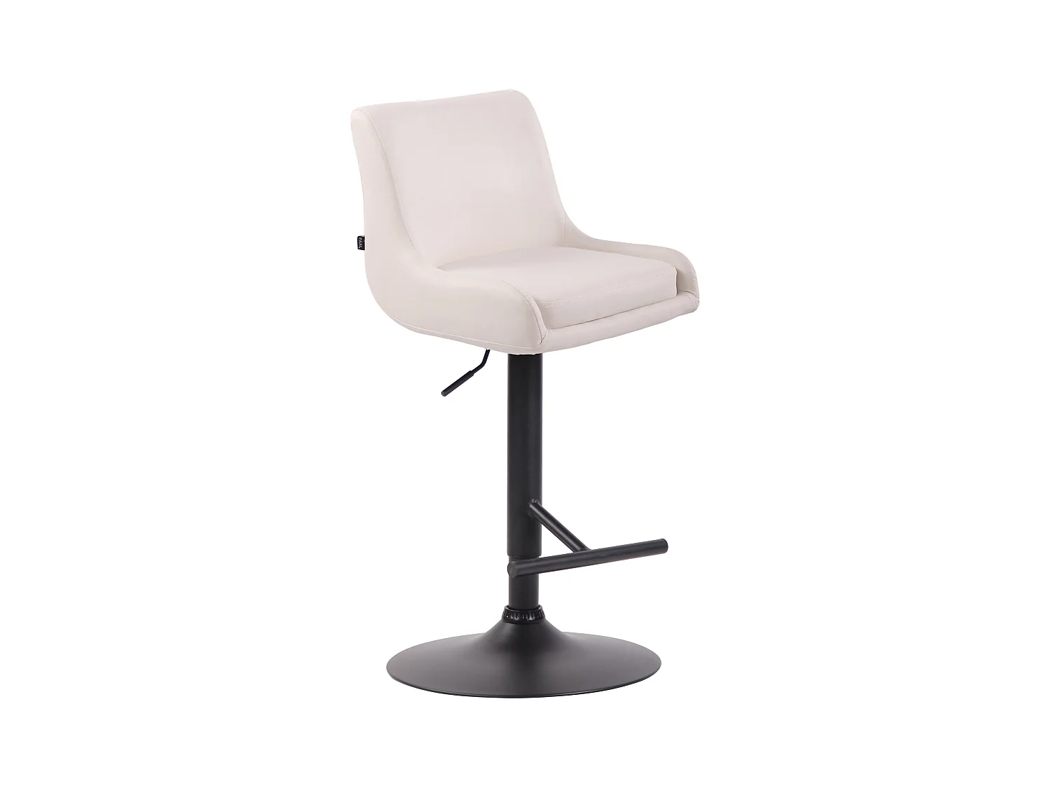 Tabouret de bar - Similicuir & Métal - Blanc - Club
