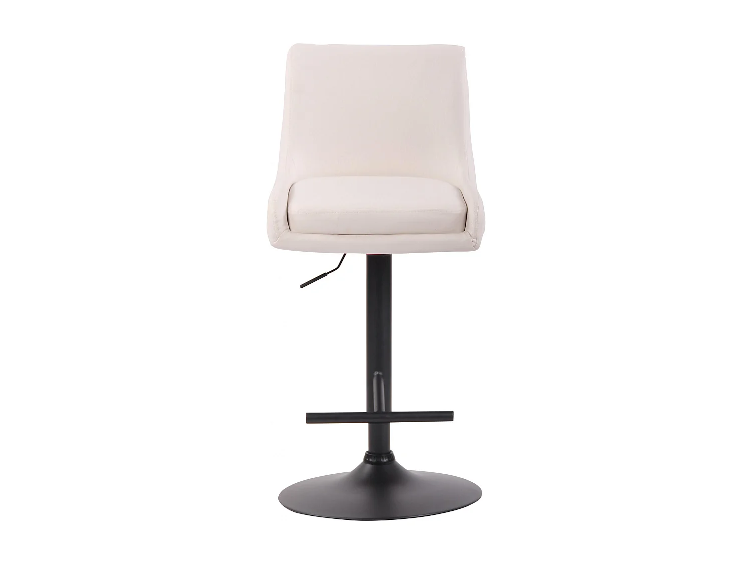 Tabouret de bar - Similicuir & Métal - Blanc - Club