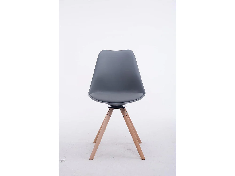 chaise salle à manger - Similicuir & Nature - Gris - Troyes