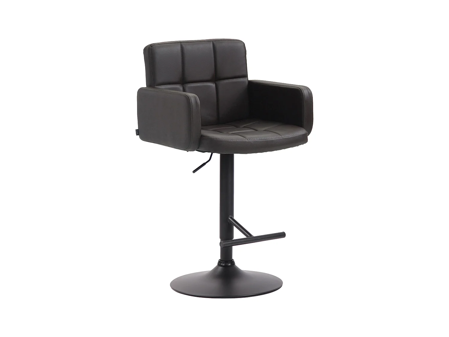 Tabouret de bar - Similicuir & Noir - Marron - Los Angeles