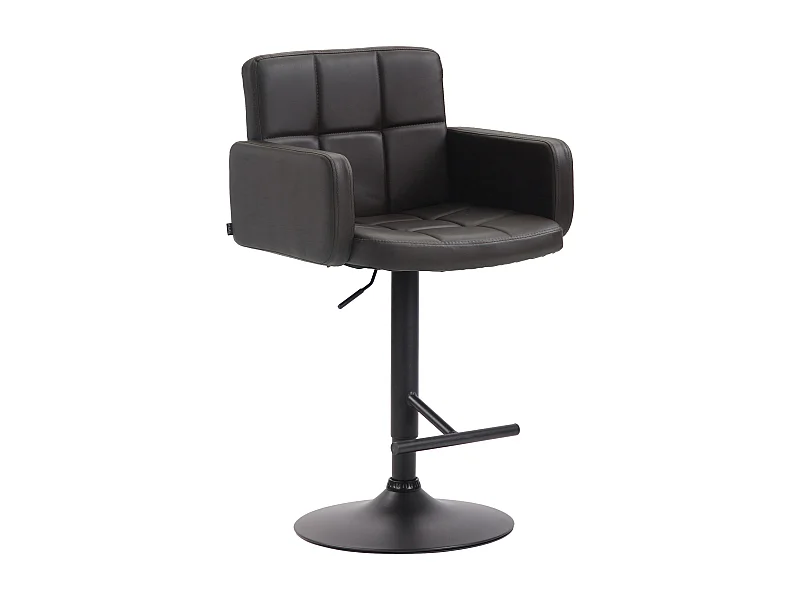 Barkruk - Kunstleer & zwart - bruin - Los Angeles