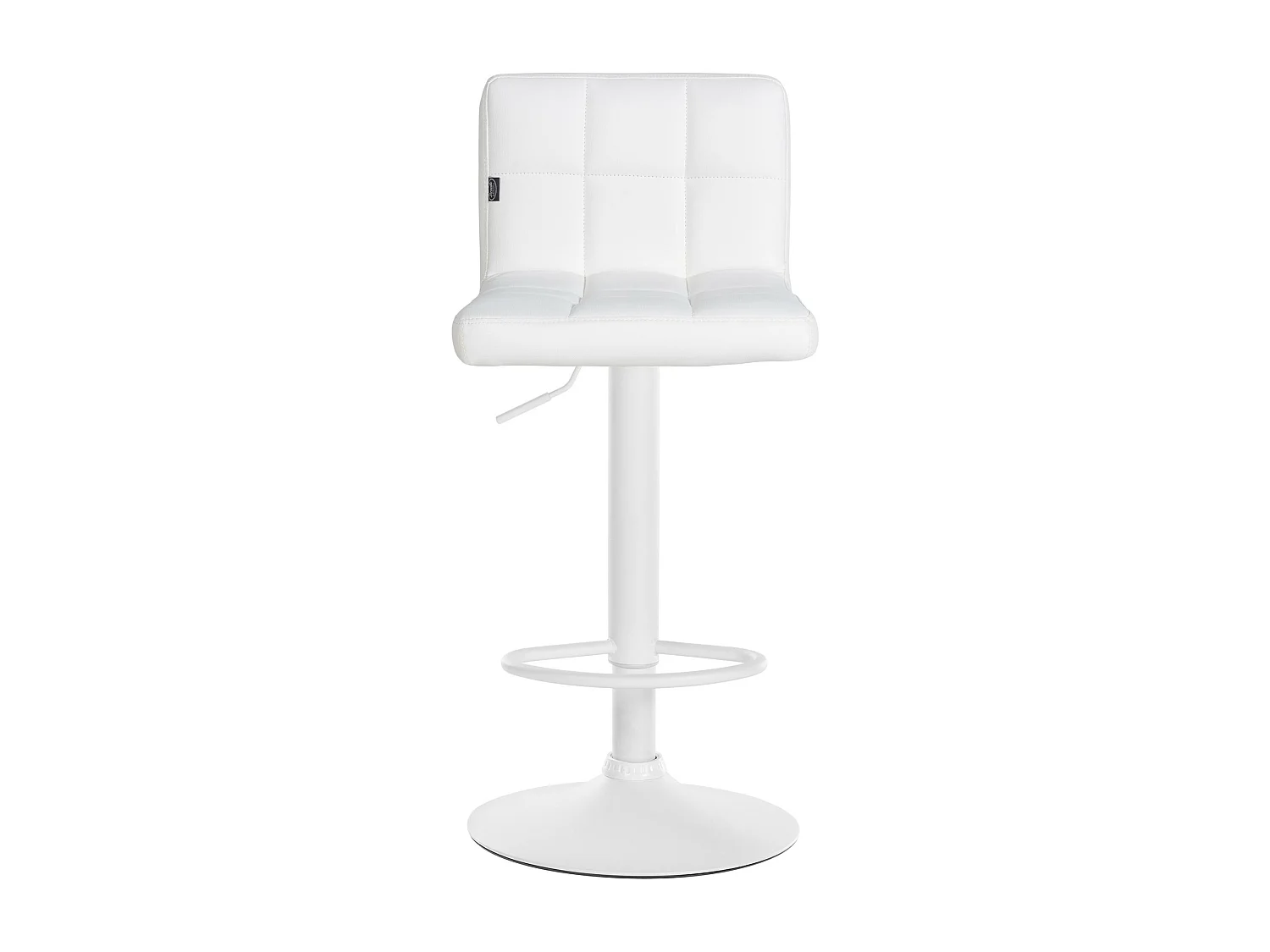 Tabouret de bar - Similicuir & Blanc - Blanc - Feni