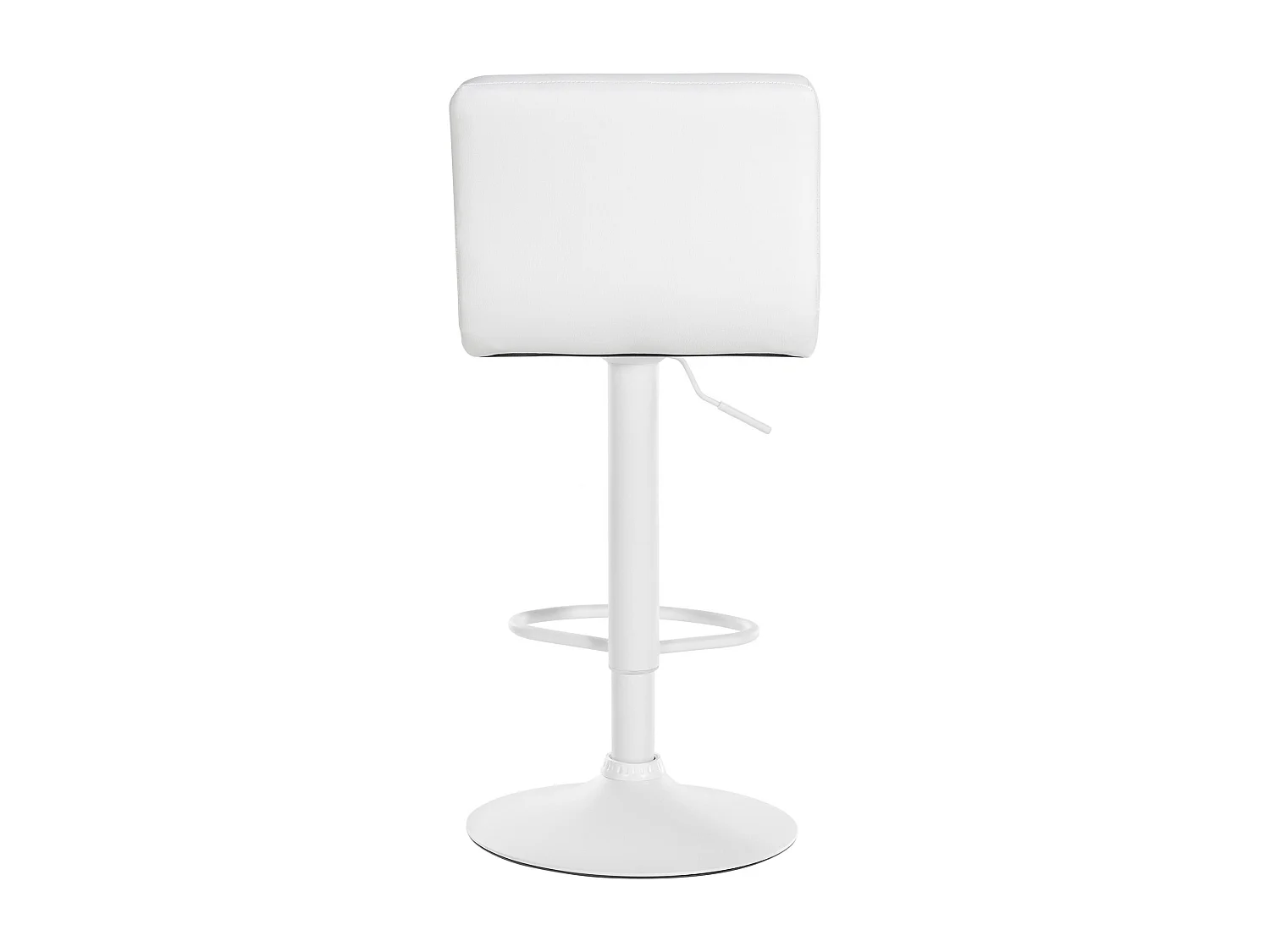 Tabouret de bar - Similicuir & Blanc - Blanc - Feni