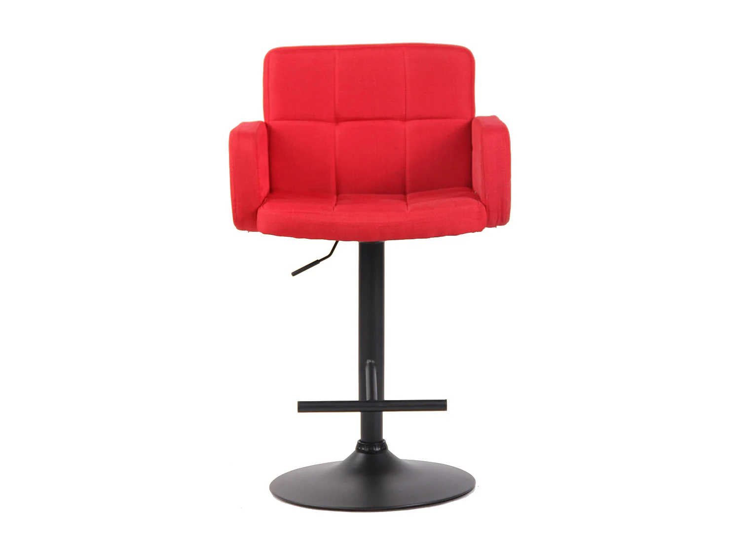 Tabouret de bar - Tissu & Métal - Rouge - Los Angeles