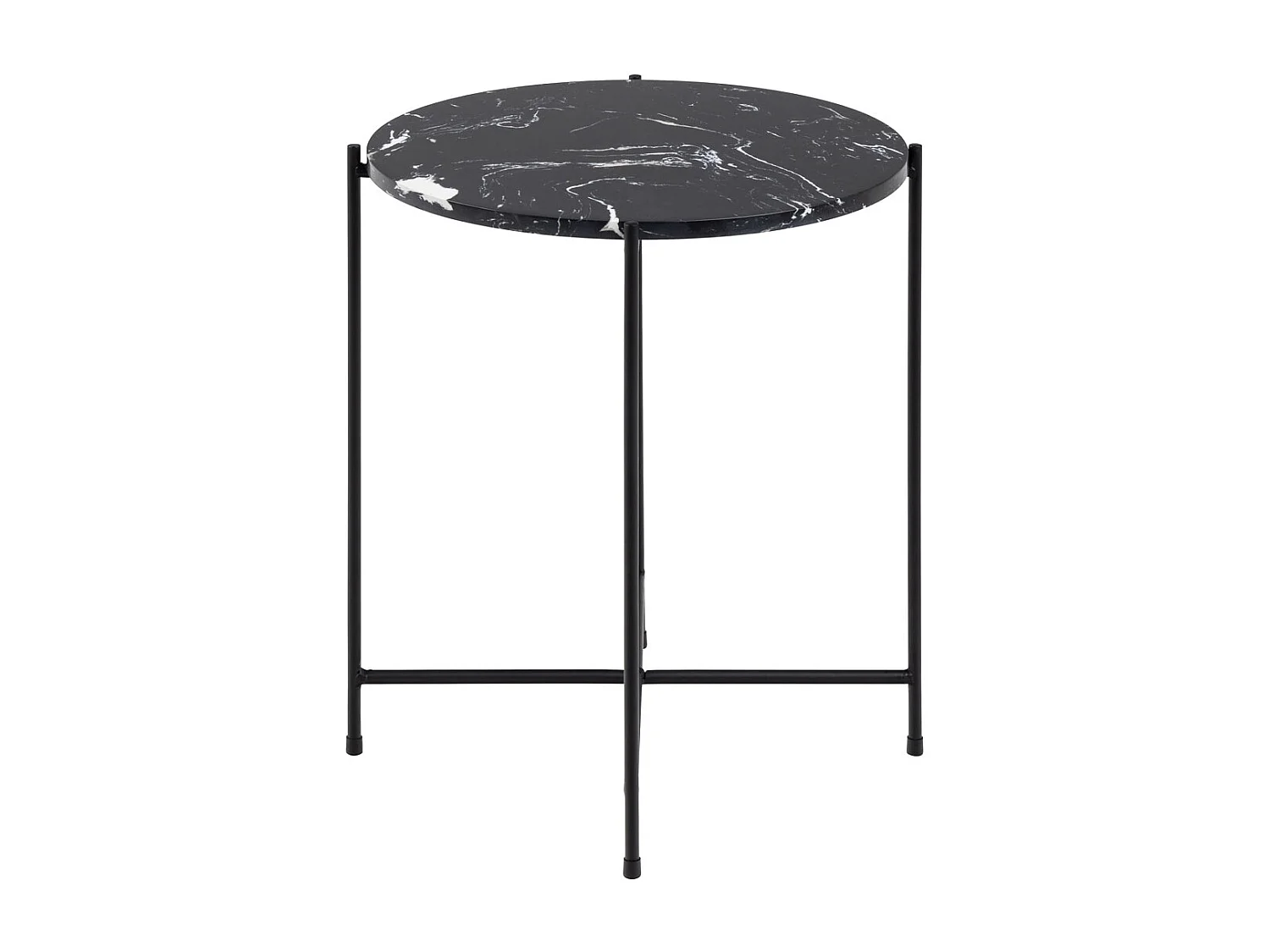 Avila Table d'angle Ø42 cm, noir.
