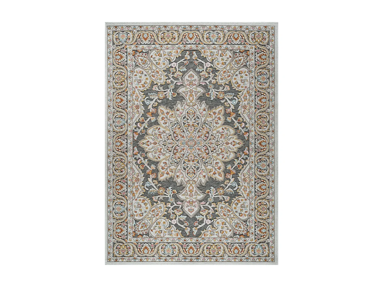 Tapis extérieur intérieur oriental multicolore - GRENADE 67 Noir 200*290