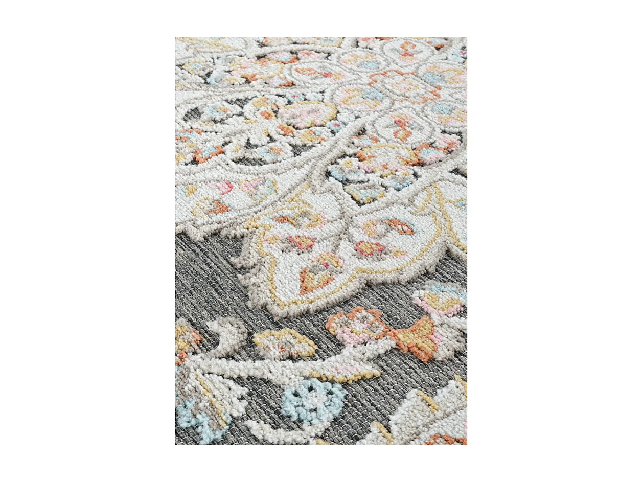 Tapis extérieur intérieur oriental multicolore - GRENADE 67 Noir 200*290