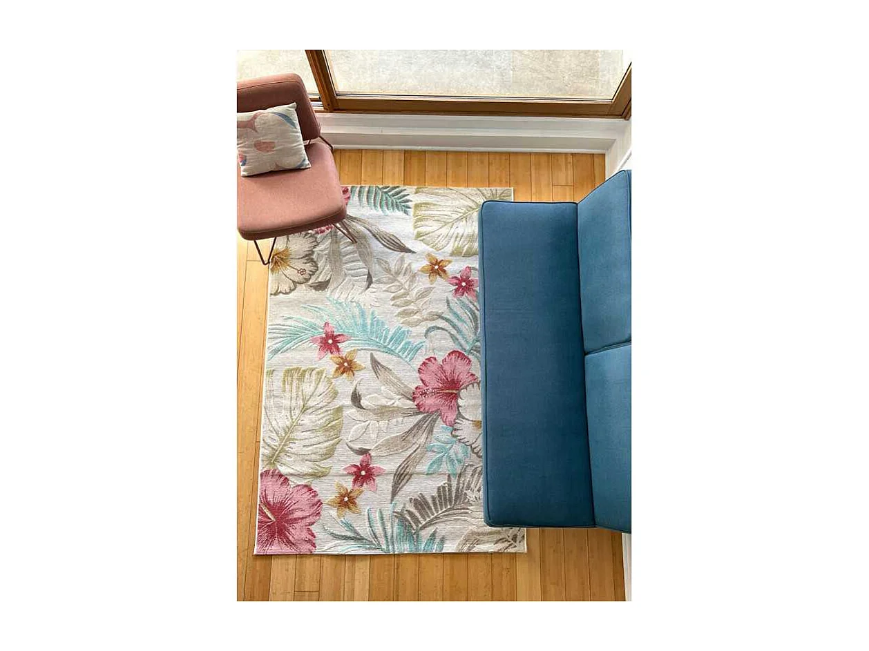 Tapis extérieur fleuris multicolore GRENADE 52 Multicolore 120*170