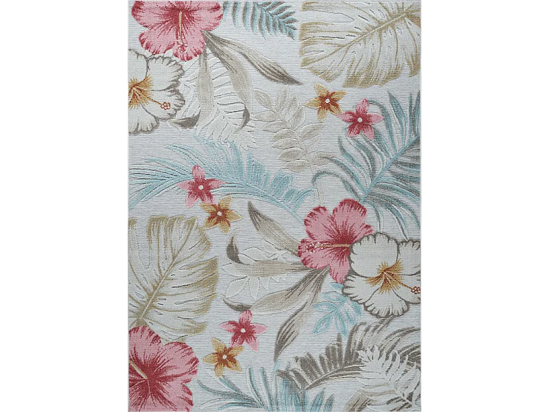 Tapis extérieur fleuris multicolore GRENADE 52 Multicolore 120*170