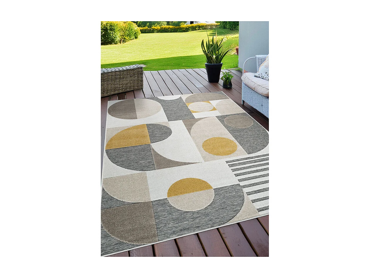 Tapis extérieur intérieur géométrique multicolore GRENADE 65 Multicolore 120*170