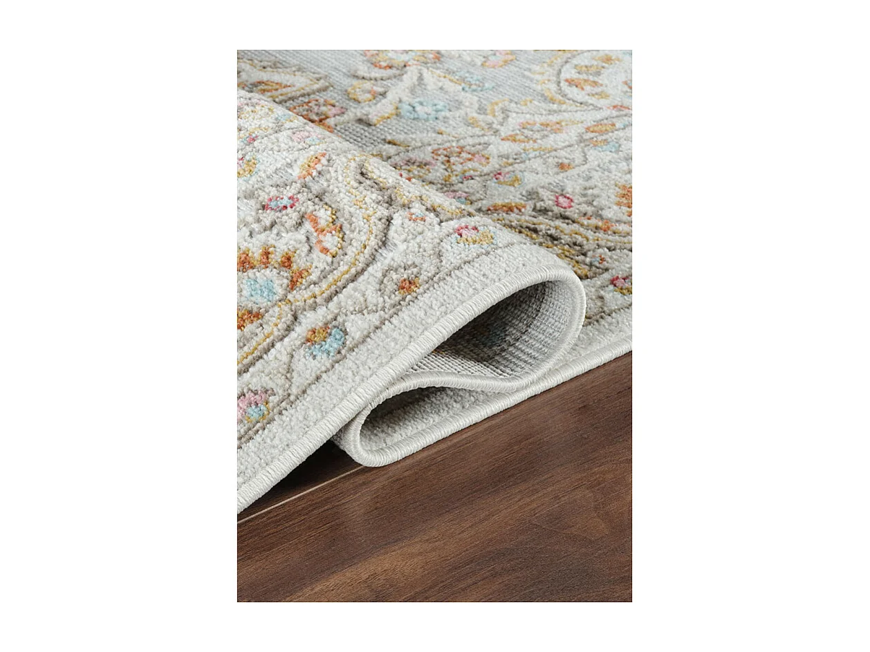 Tapis extérieur intérieur oriental multicolore - GRENADE 67 Crème 120*170