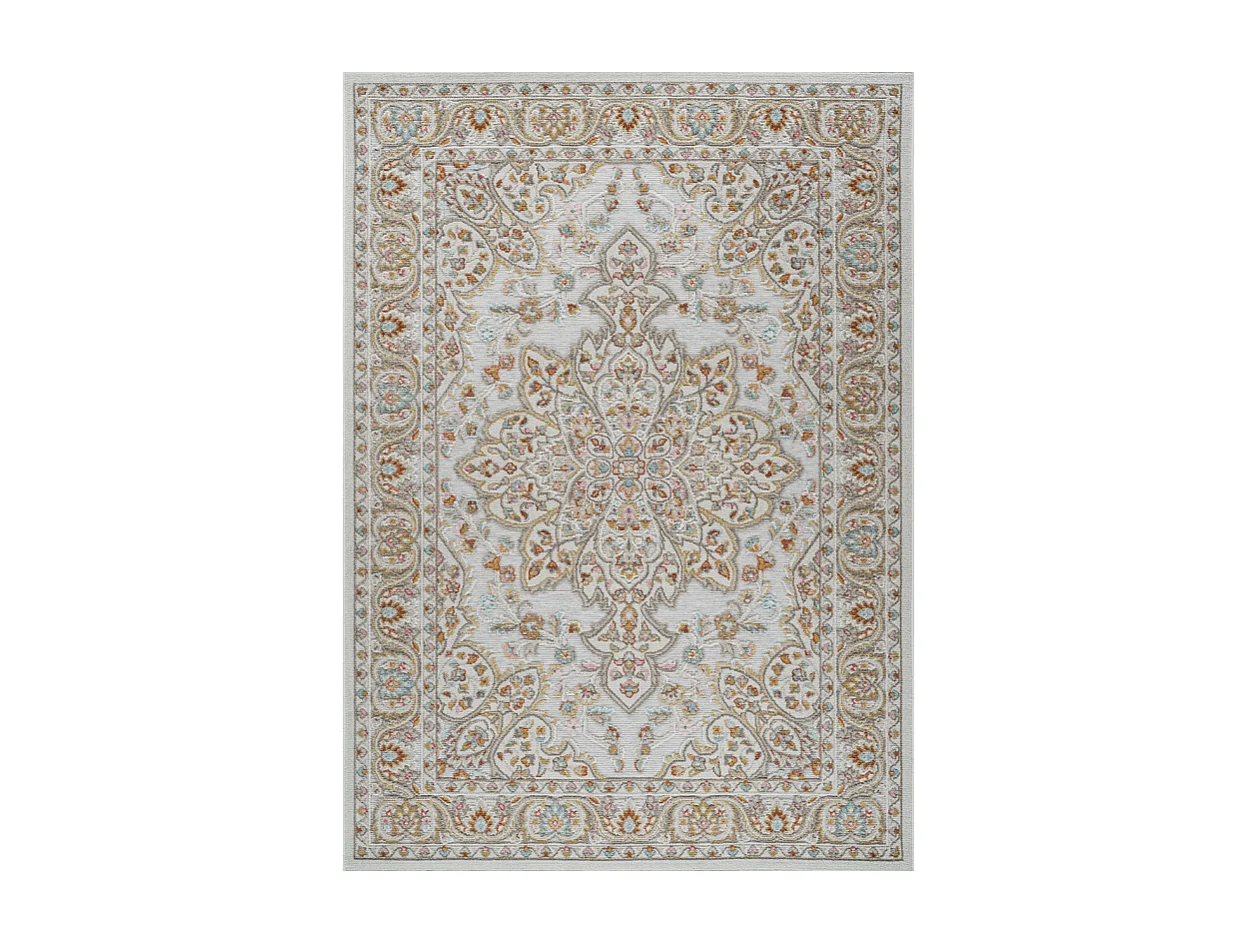 Tapis extérieur intérieur oriental multicolore - GRENADE 67 Crème 200*290