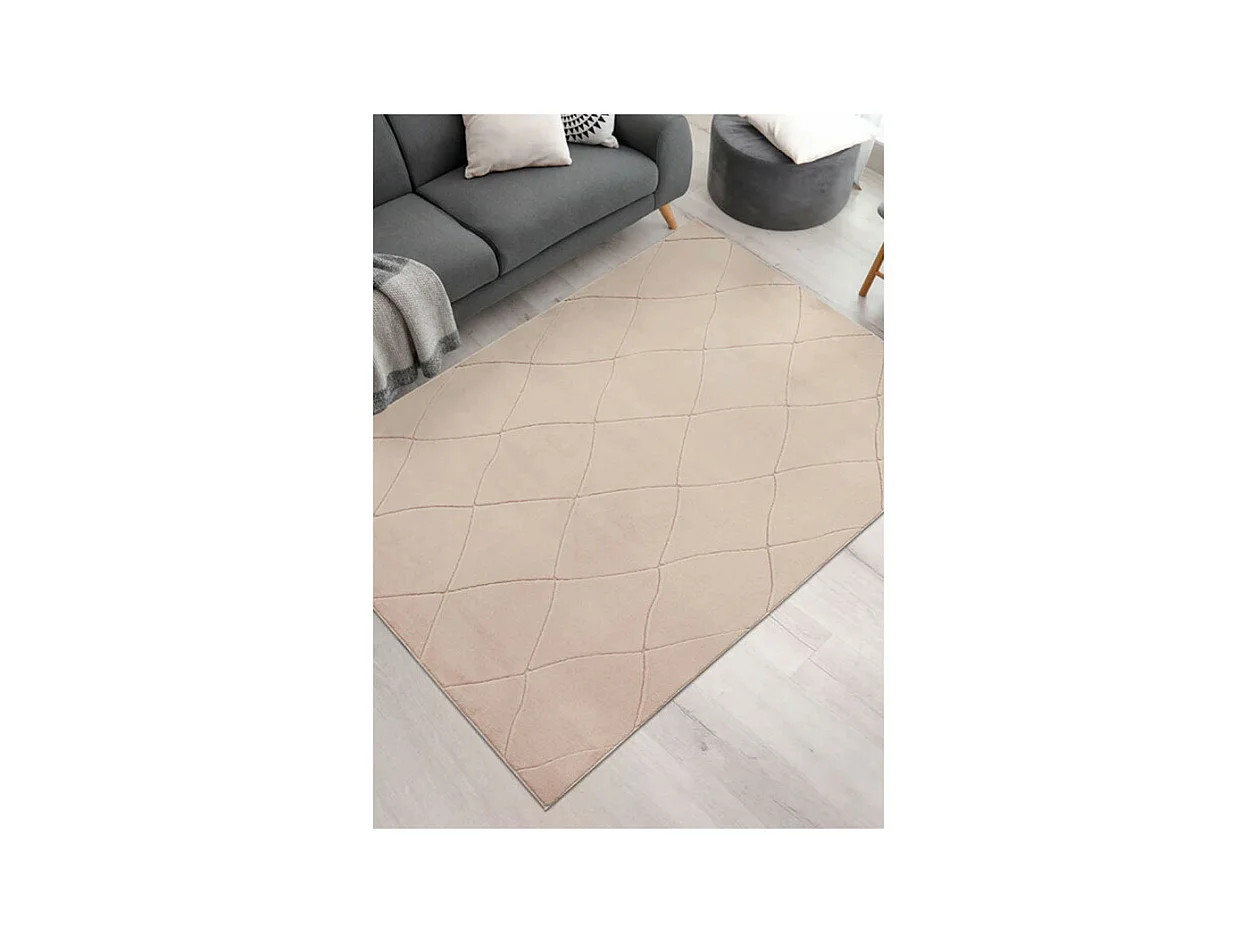 Tapis lavable berbère - KUMLA 641 Beige 120*170