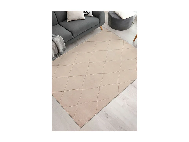 Tapis lavable berbère - KUMLA 641 Beige 120*170