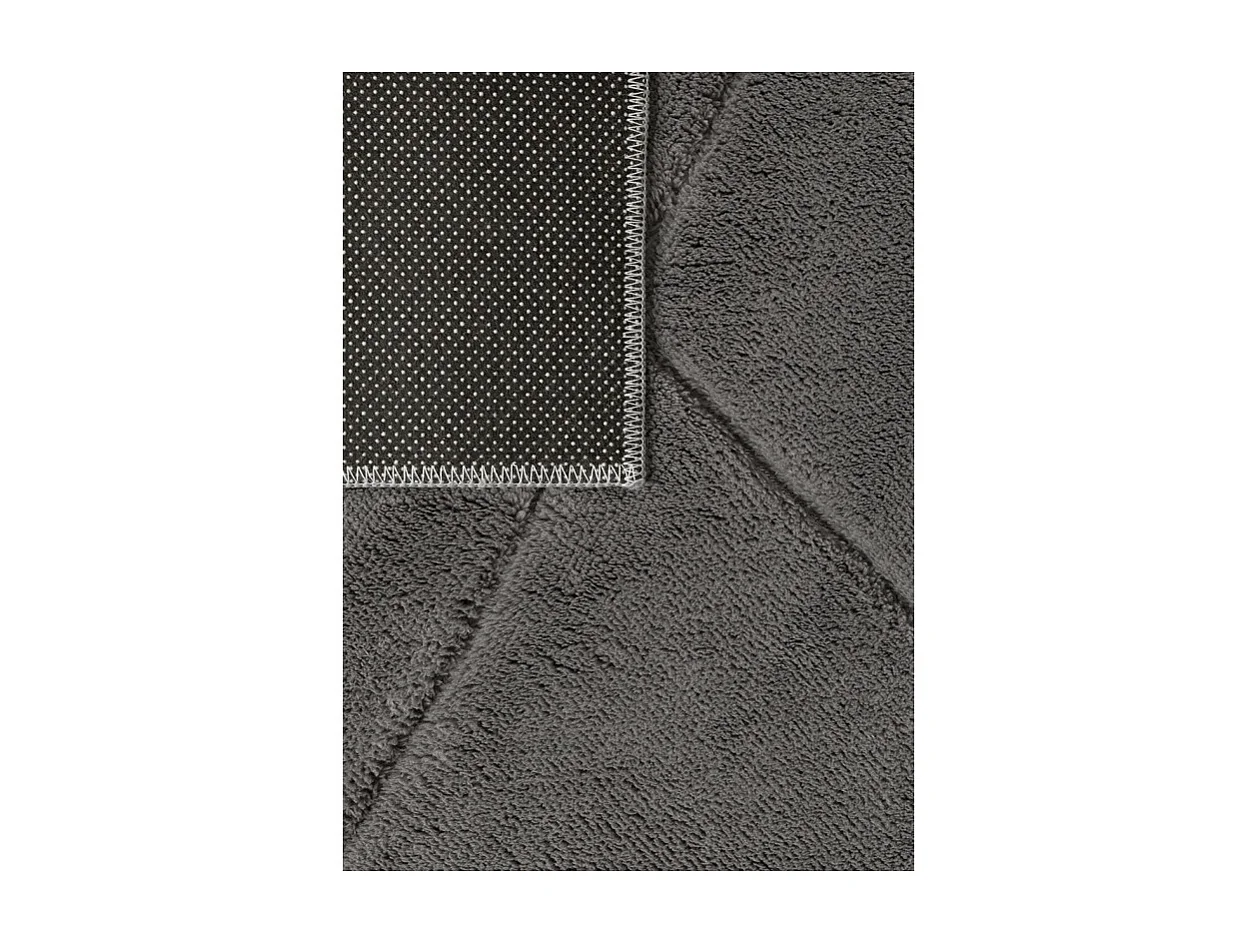 Tapis lavable berbère - KUMLA 641 Gris anthracite 120*170