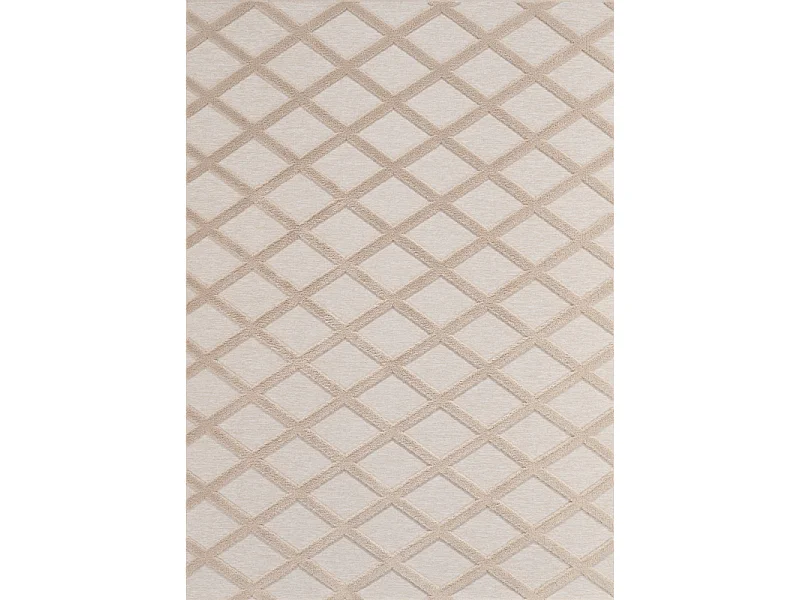Tapis lavable scandinave - KUMLA 642 Beige 120*170