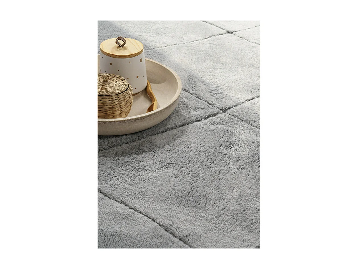 Tapis lavable berbère - KUMLA 641 Gris 120*170