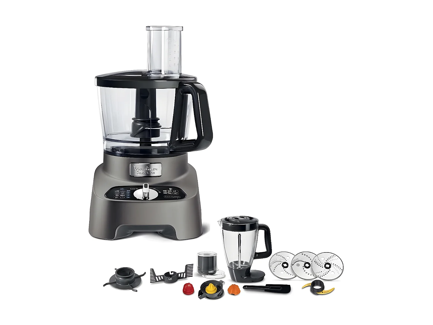 Moulinex Robot multifonction 2l 1000w gris - FP825E10