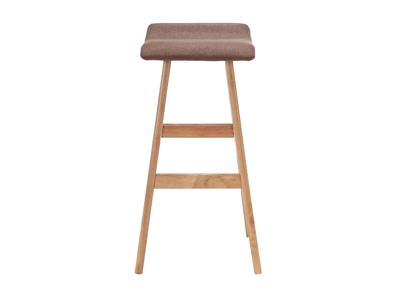 Barstoelen 2 st stof taupe