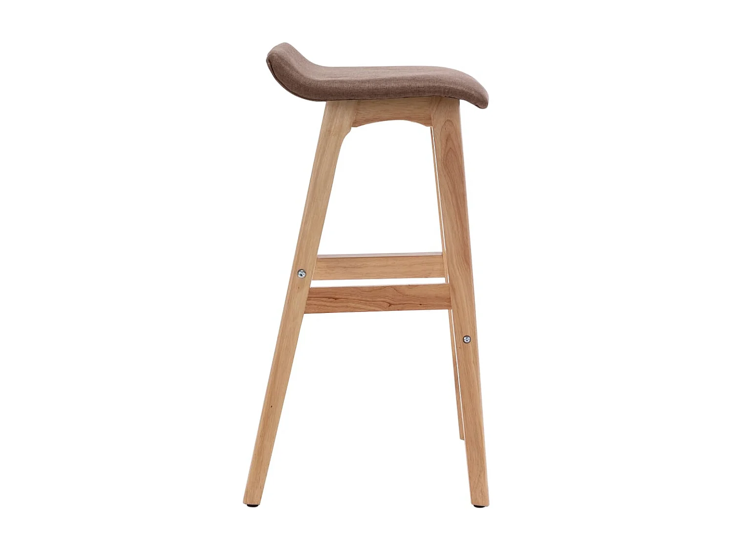Barstoelen 2 st stof taupe