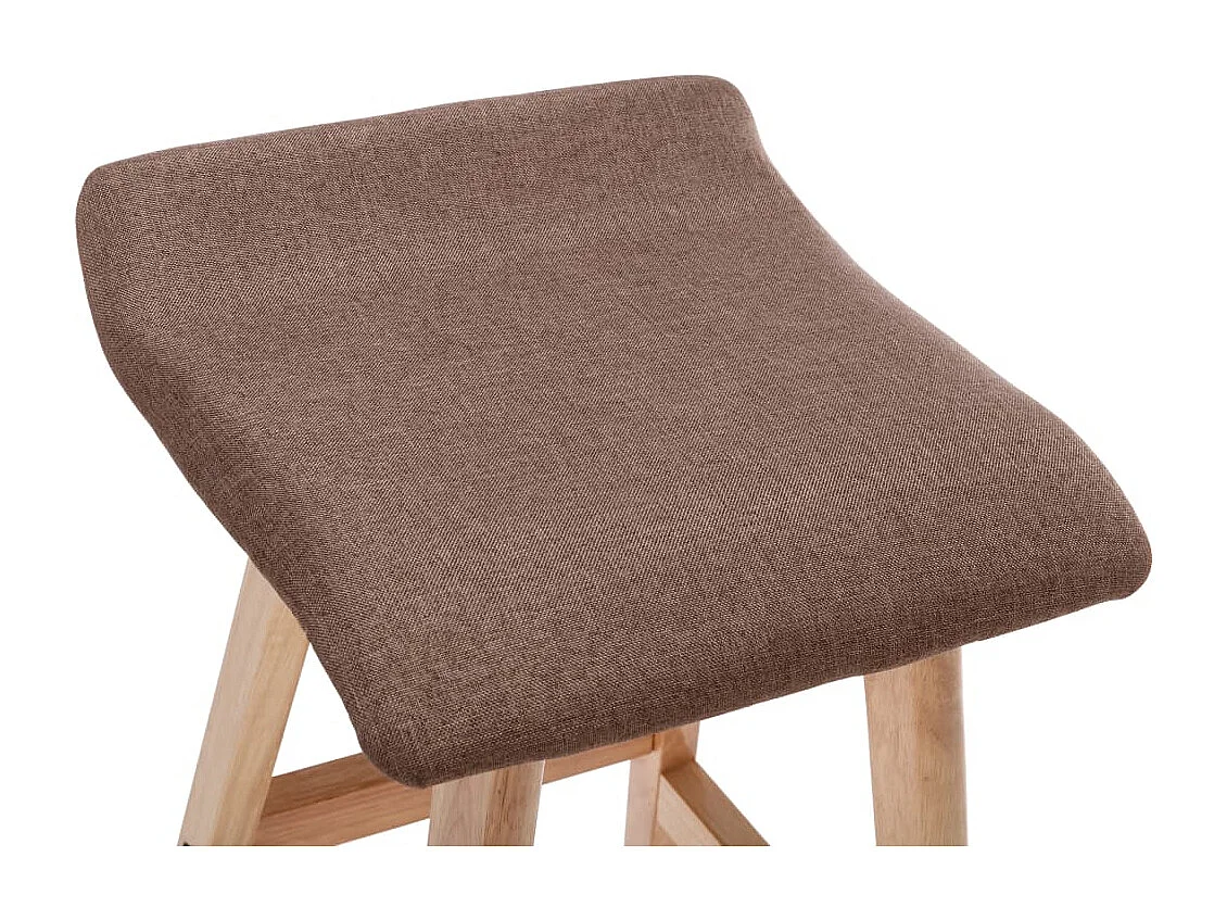 Barstoelen 2 st stof taupe