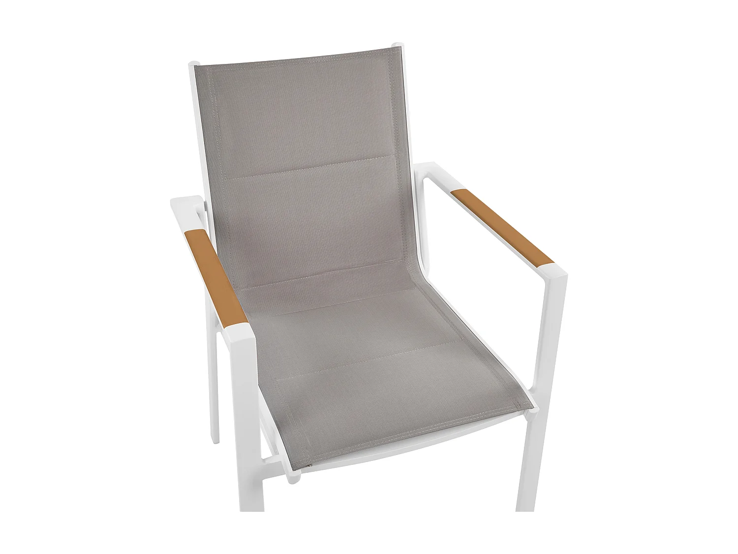 Set di 4 sedie da giardino BUSSETO Metallo Grigio