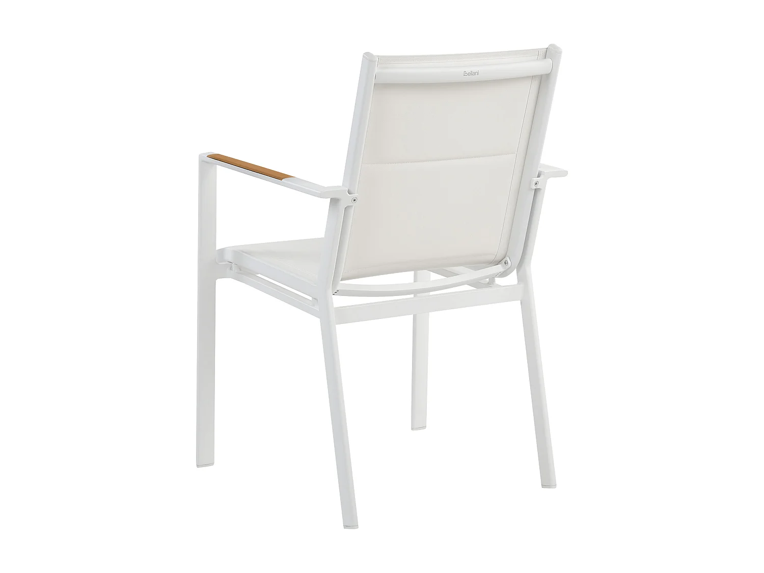 Lot de 6 chaises de jardin BUSSETO Métal Blanc