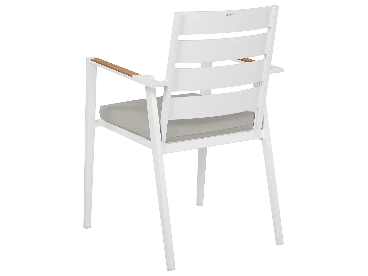 Set mit 6 Stühlen und Sitzkissen TAVIANO Metall Grau