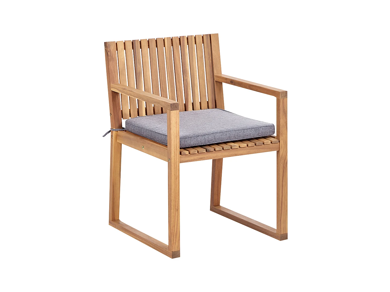 Set van 8 stoelen met zitkussen SASSARI II Grijs