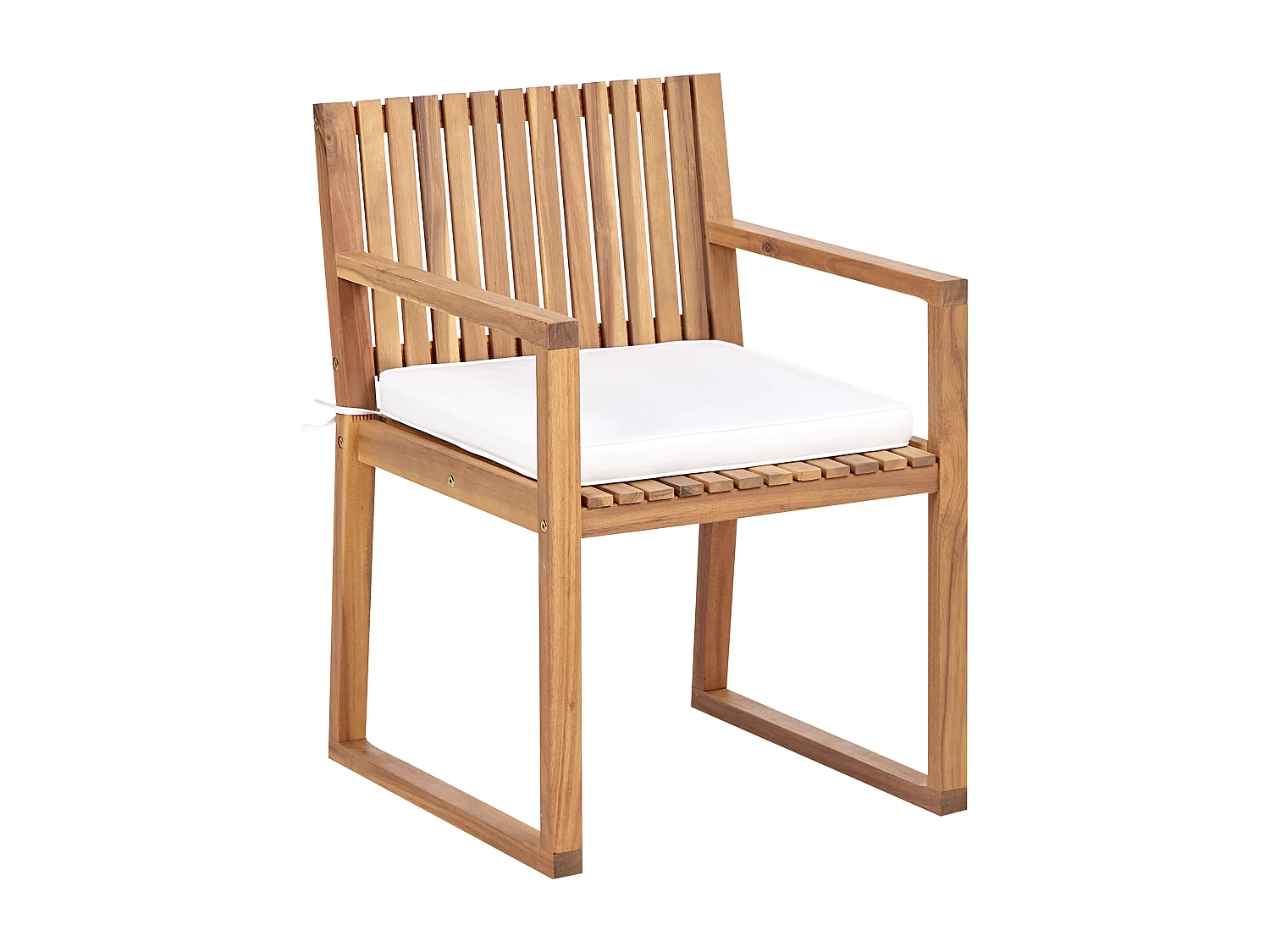 Set van 8 stoelen met zitkussen SASSARI II Gebroken wit